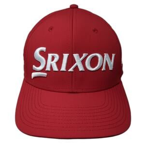 Srixon Cleveland Golf Slideback Hat Red One Size Embroidered Outdoor